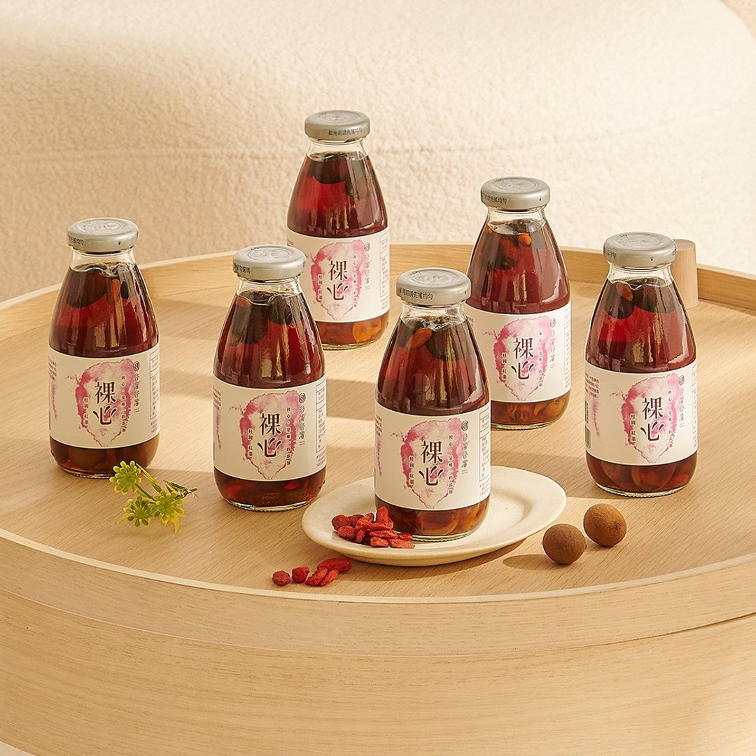 【谷溜谷溜】裸心(桂圆红枣茶)295ML*6瓶  |  (无礼盒) - 健康/养生 - 新鲜食材 红色