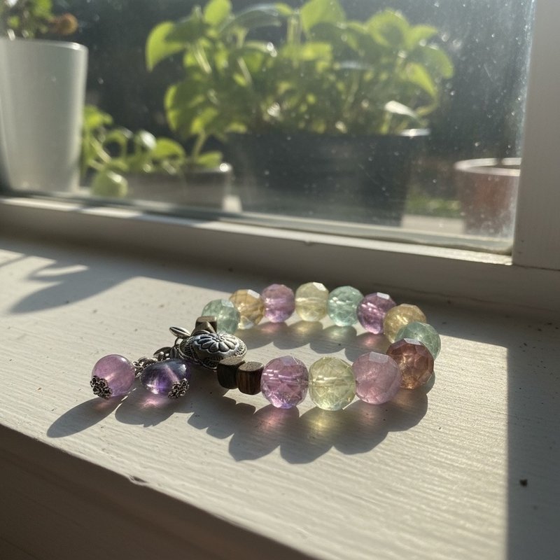 彩莹石设计手錬 暖光圣语~C - 手链/手环 - 水晶 多色