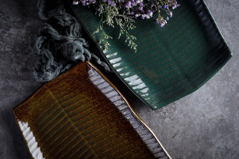 蕉叶盘 - 盘子/餐盘/盘架 - 陶 