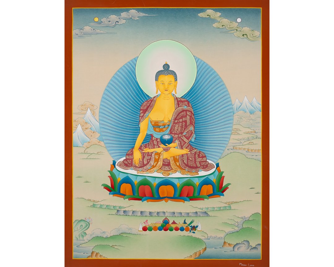 传统藏传唐卡——释迦牟尼佛 卡玛嘎赤风格 - 墙贴/壁贴 - 其他材质 多色