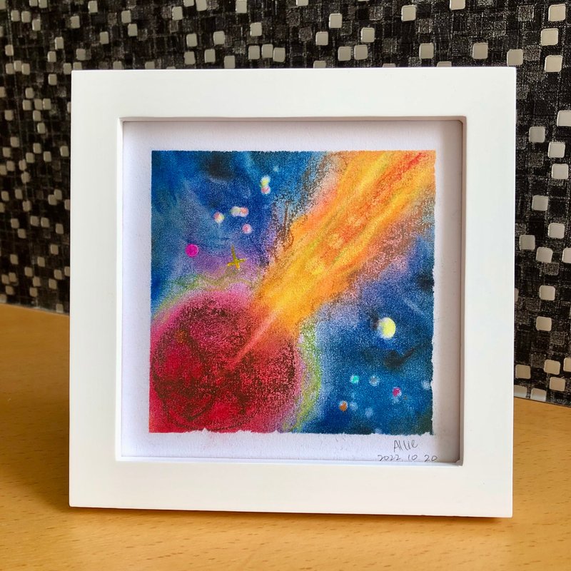 Allie 的舒心艺术 I 原创手绘粉彩画 18cm 附框 l 释放你的愤怒吧 - 海报/装饰画/版画 - 纸 