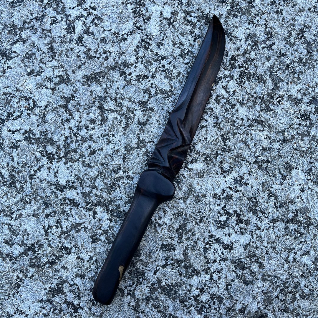我贩剑　妖刀　宵訄　艺术木刀　手工木剑　匕首　魔剑纸镇 - 摆饰 - 木头 黑色