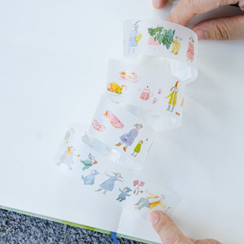 小小圣诞 - PET 纸胶带 | 3cm x 10m - 贴纸 - 纸 