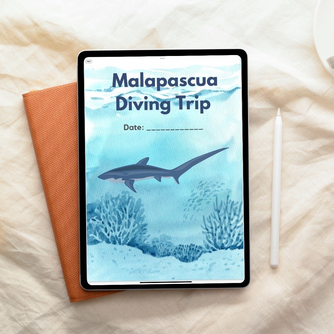 母亲节 礼物 Malapascua 潜水日志 Dive Log ipad 平板电子手帐 - 电子手帐及素材 - 其他材质 