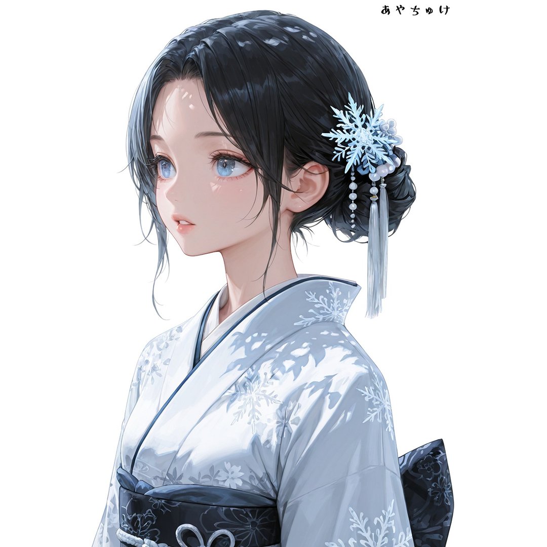 【12月新品2】07-110-0010 人物贴纸 和服女孩 - 贴纸 - 纸 