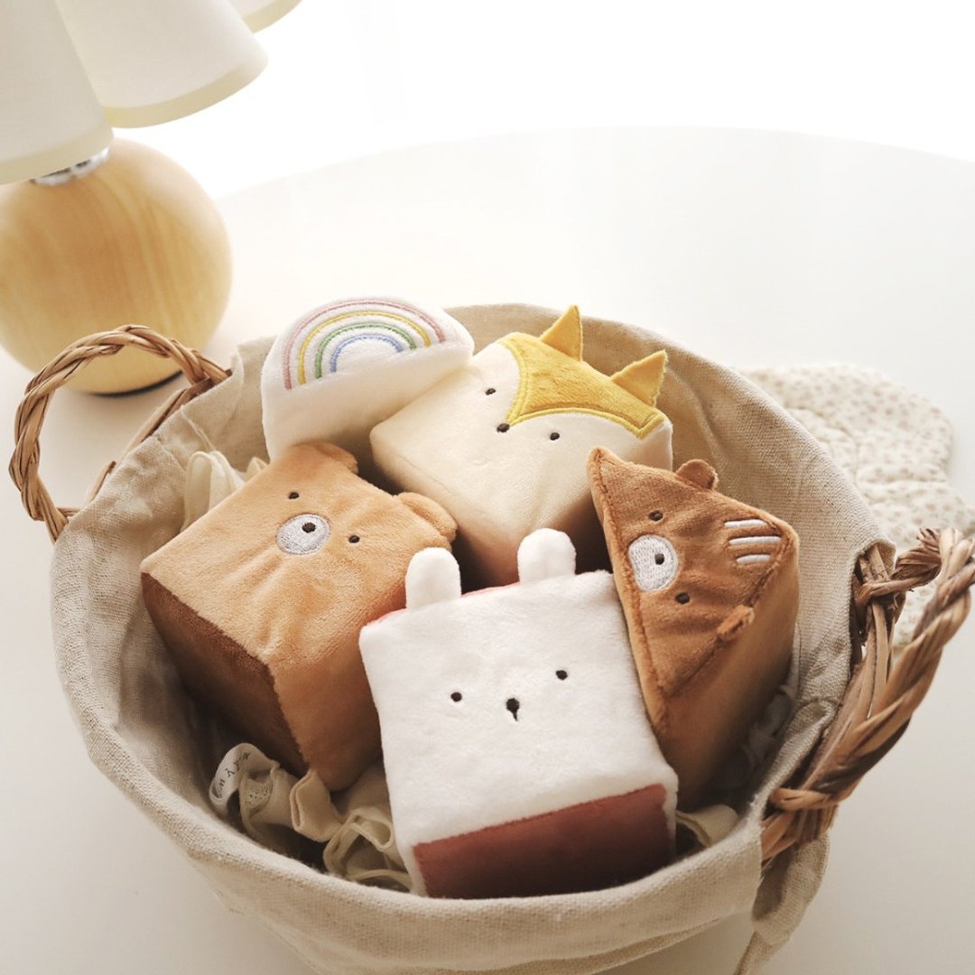 【日本 amanoppo】可爱动物安抚布积木 - 玩具/玩偶 - 聚酯纤维 