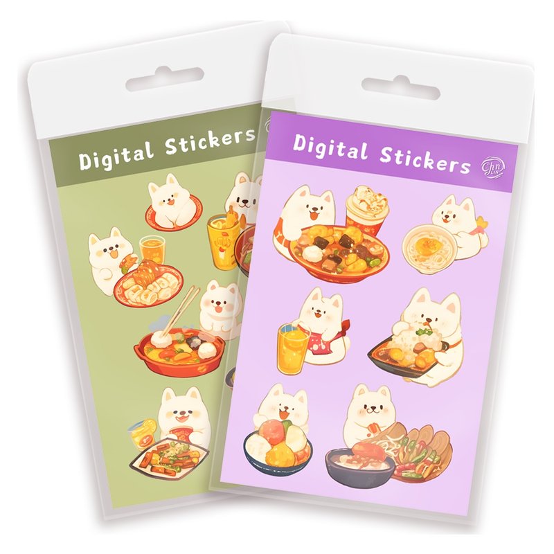 数字贴纸 - 手账素材 - 爱吃的Q糖熊 Part 2 - 电子手帐及素材 - 其他材质 