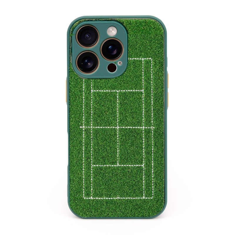 草皮 iPhone 手机壳 – 网球场刺绣 | SHIBAFUL ME 运动 - 手机壳/手机套 - 其他材质 绿色