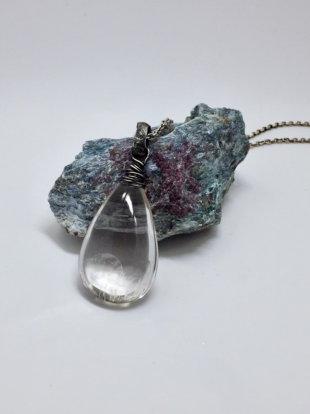 异像幻影晶花水晶 坠饰 - 项链 - 水晶 白色