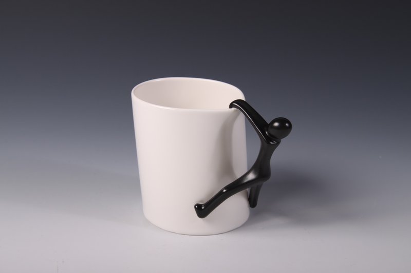 名奇-挽回马克杯 - 茶具/茶杯 - 陶 白色