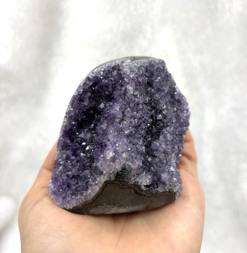 *深紫晶牙* 充电 - 灵性  天然乌拉圭紫水晶镇 Amethyst - 摆饰 - 水晶 紫色