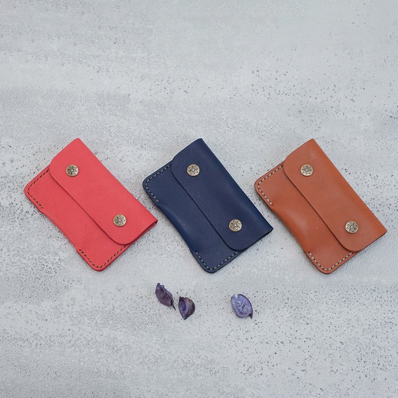 名片夹 双扣设计 卡夹 皮夹 台中课程 审计店 - 皮件 - 真皮 