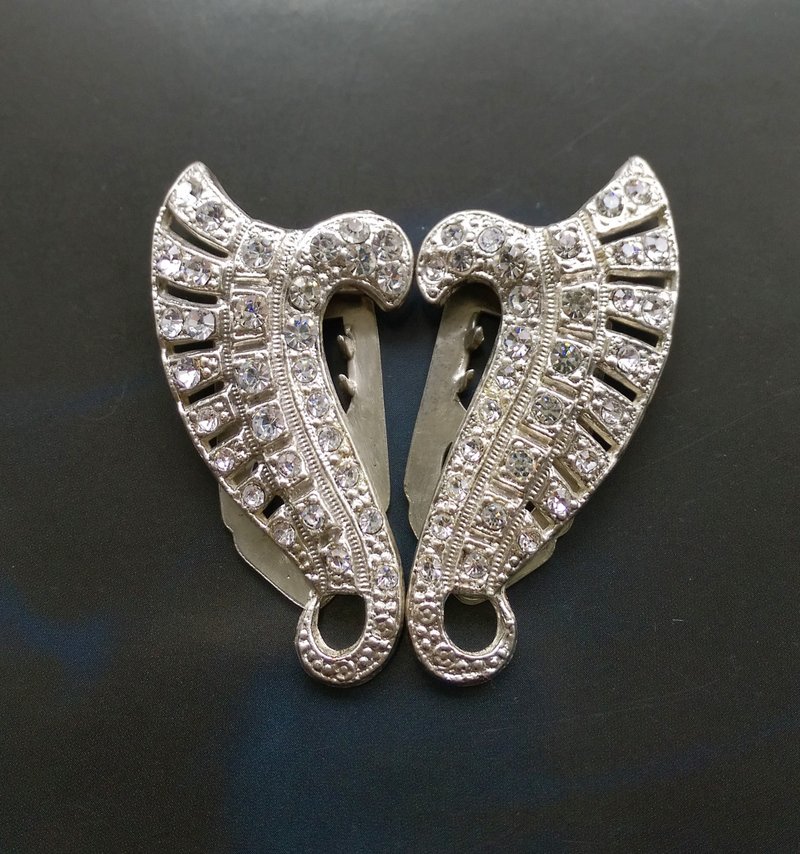 Duettes Dress Clips  卷叶 毛皮夹 礼服夹 衣裙夹。西洋古董饰品 - 胸针 - 其他金属 金色