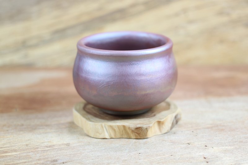 【送礼好物】纯手拉坏 柴烧茶碗 陶艺名家叶敏祥手工作品 - 茶具/茶杯 - 陶 