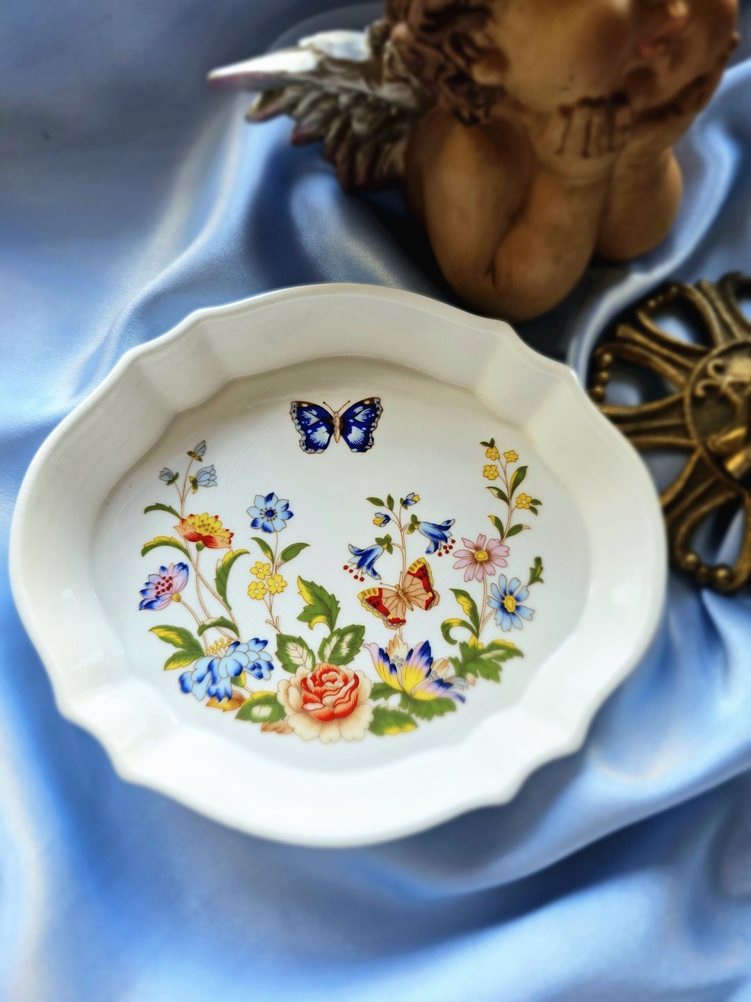 英国AYNSLEY小屋花园饰品盘瓷器摆饰/骨瓷收藏/西洋古董饰品 - 摆饰 - 瓷 