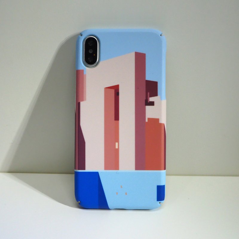 免费印名字 | 西班牙风HIGH-WALLED 手机壳定制全包边软硬电话壳 - 手机壳/手机套 - 塑料 蓝色