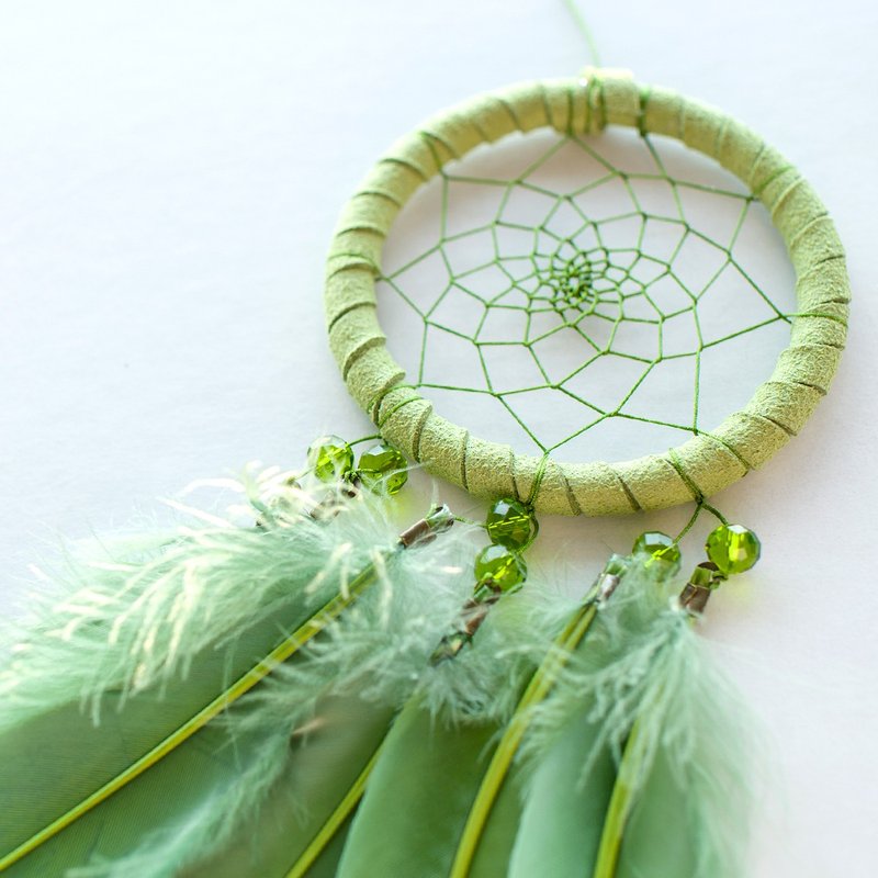捕梦网材料包 8cm - 幸运草 - 纯粹草绿色 - 手作diy礼物 - 其他 - 其他材质 绿色