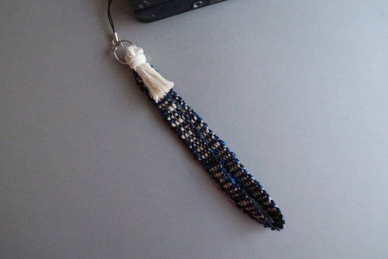 Strap24 相机搭配 20 厘米长手机智慧型手机手工编织海军蓝礼物 - 相机背带/脚架 - 棉．麻 蓝色