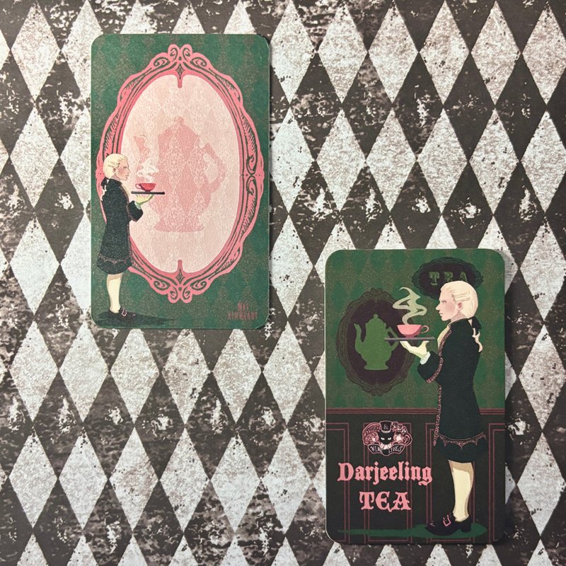 大吉岭茶留言卡 - 卡片/明信片 - 纸 绿色