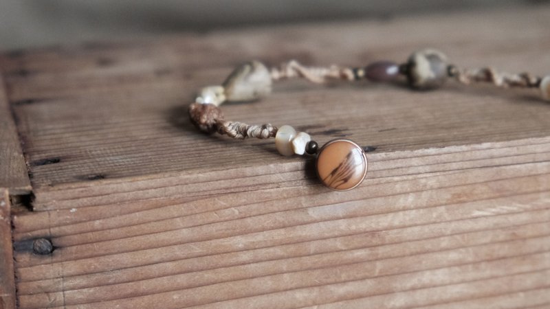 温柔地暖阳 手链 - ying work shop。 - 手链/手环 - 陶 咖啡色