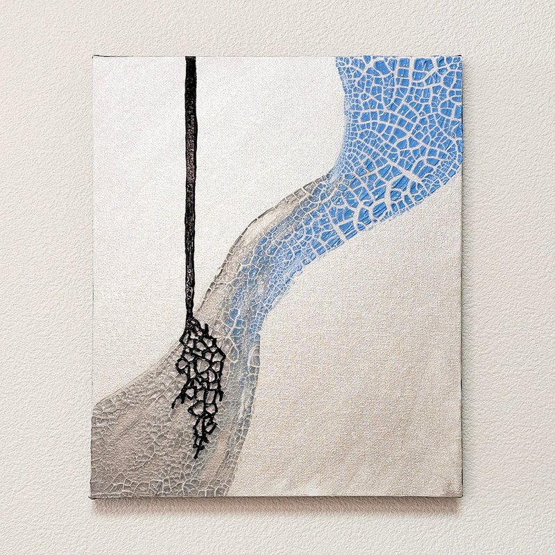 原画 原创 绘画 压克力画 Gravity 27.3×22cm - 海报/装饰画/版画 - 其他材质 蓝色