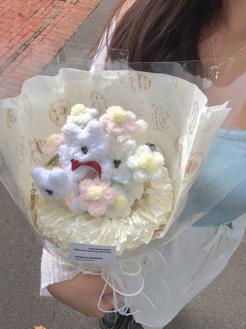 【现货】送礼必备 小狗花束成品  情人节 告白求婚 生日礼物 - 吊饰 - 其他材质 