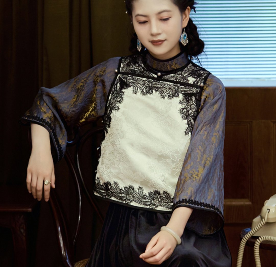 【金缕衣】 新中式復古/古法盘扣偏襟上衣/马甲/半裙 - 女装上衣 - 其他材质 多色