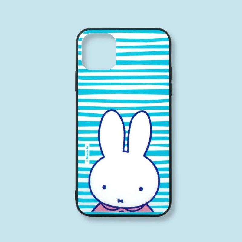 【iPhone系列】MIFFY授权-清心蓝白 iPhone防摔玻璃手机壳 - 手机壳/手机套 - 玻璃 蓝色
