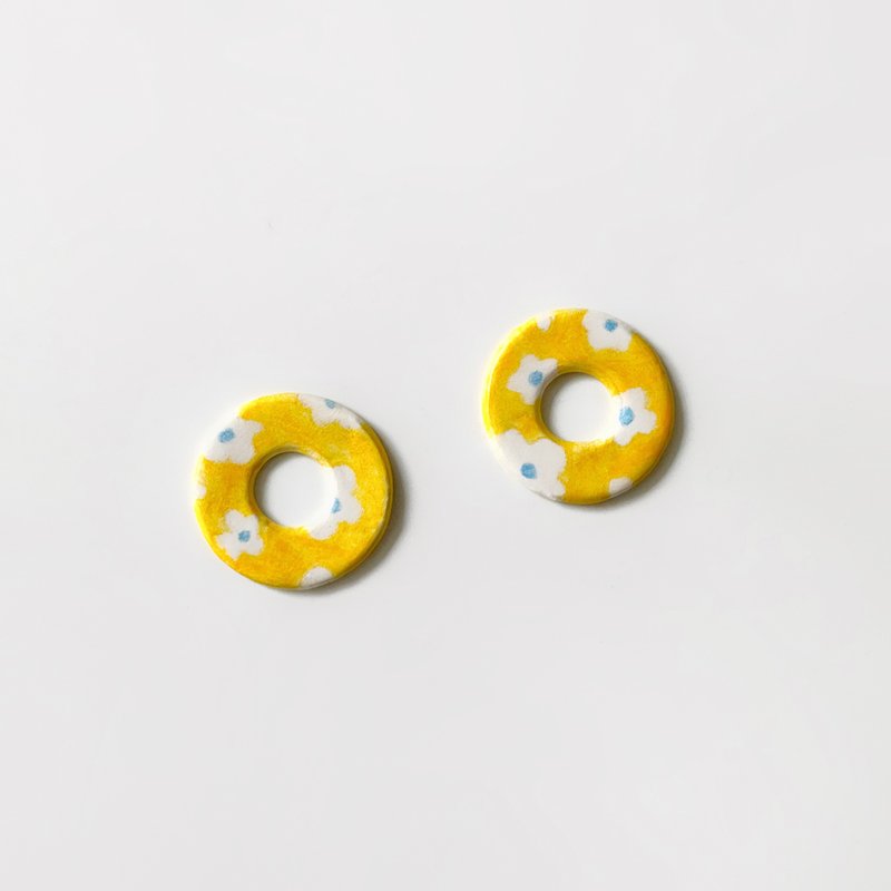 moriyard  - 原创 手绘 手作耳环 - 耳环/耳夹 - 其他材质 多色