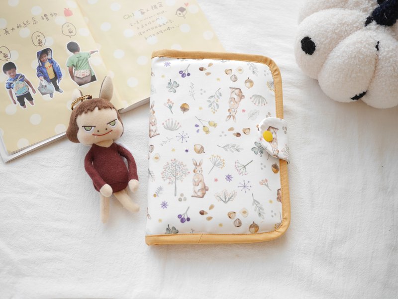宝宝手册套 妈妈手册套 书套 可放二本手册  可爱兔兔款 - 其他 - 棉．麻 橘色