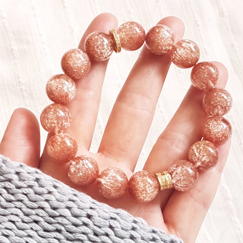 点燃你的能量裂纹橘子石英手链 12 毫米 - 手链/手环 - 水晶 