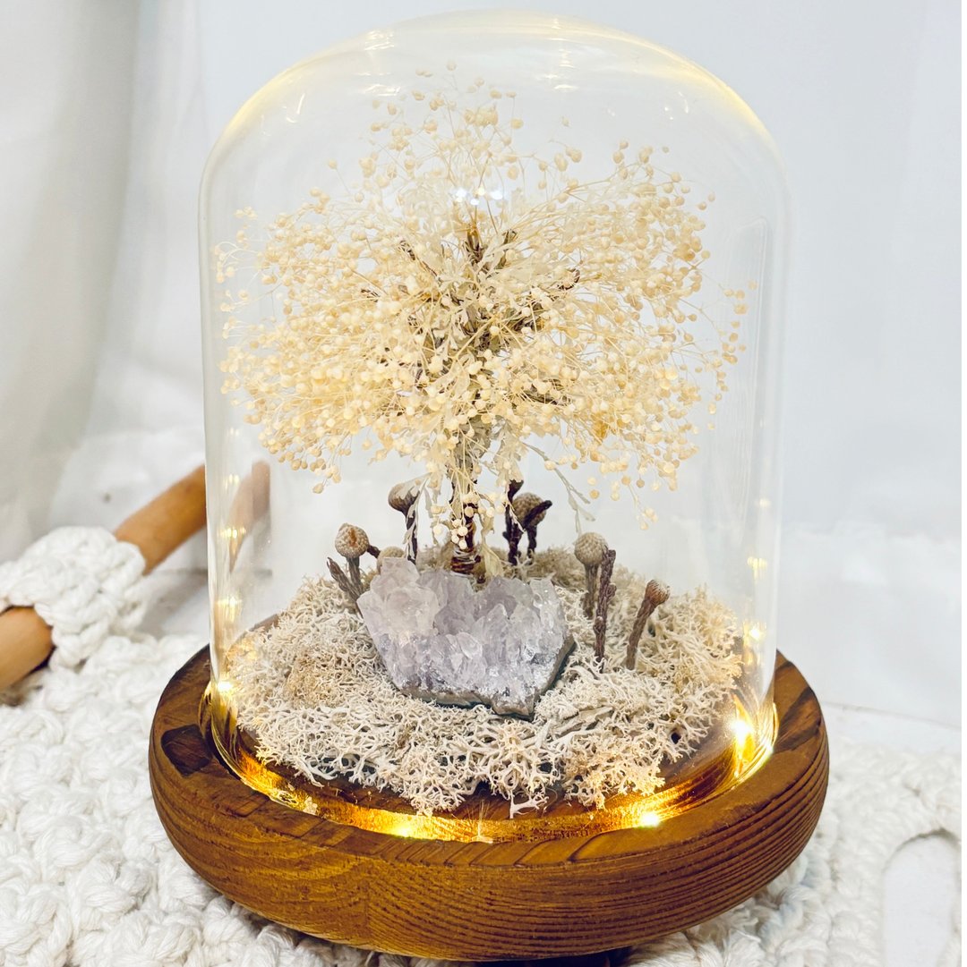 魔幻森林里的 魔法树  雪花树 夜灯 花非花 圣诞 永生树 水晶 - 摆饰 - 植物．花 