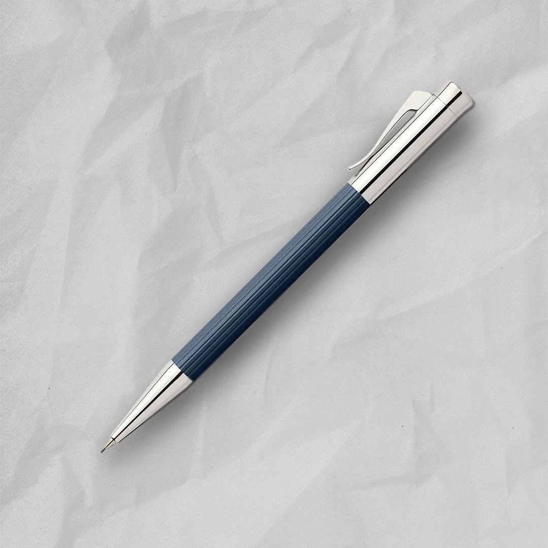 【Graf von Faber-Castell】Tamitio 经典原创条纹0.7mm自动铅笔 - 铅笔/自动铅笔 - 其他金属 蓝色
