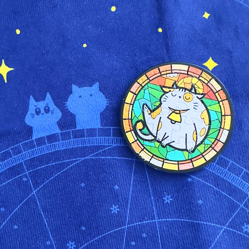 【预购9/16出货】磁吸拼图冰箱贴- 猫星座系列- 金牛座 - 冰箱贴/磁贴 - 塑料 多色