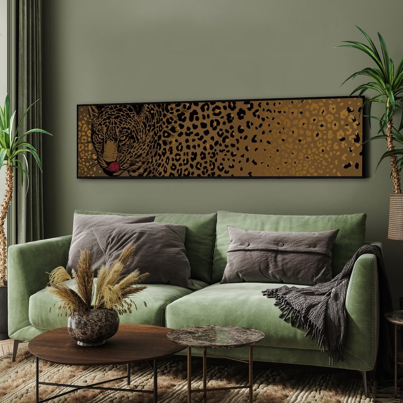 王者之姿 - 非洲草原动物挂画/客厅装饰/床头画/乔迁礼/开店礼 - 海报/装饰画/版画 - 棉．麻 多色