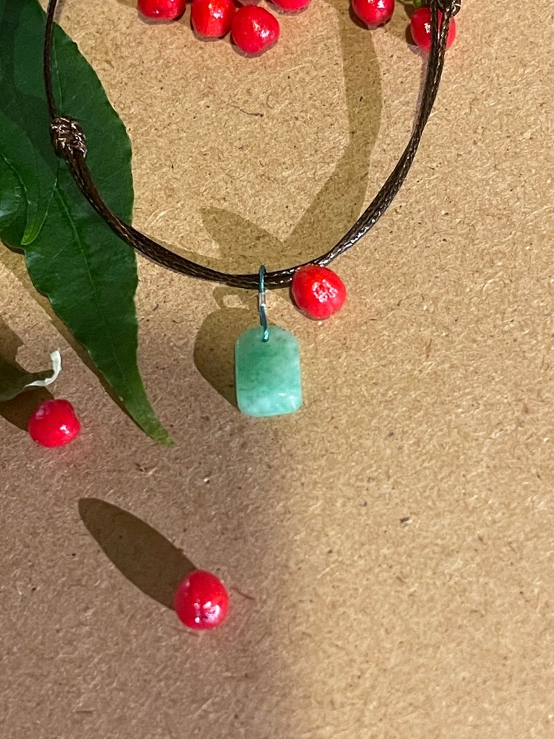 翡翠吊坠手环缅甸玉 无优化 天然A货翡翠 底质细致冰胶感 - 手链/手环 - 玉石 