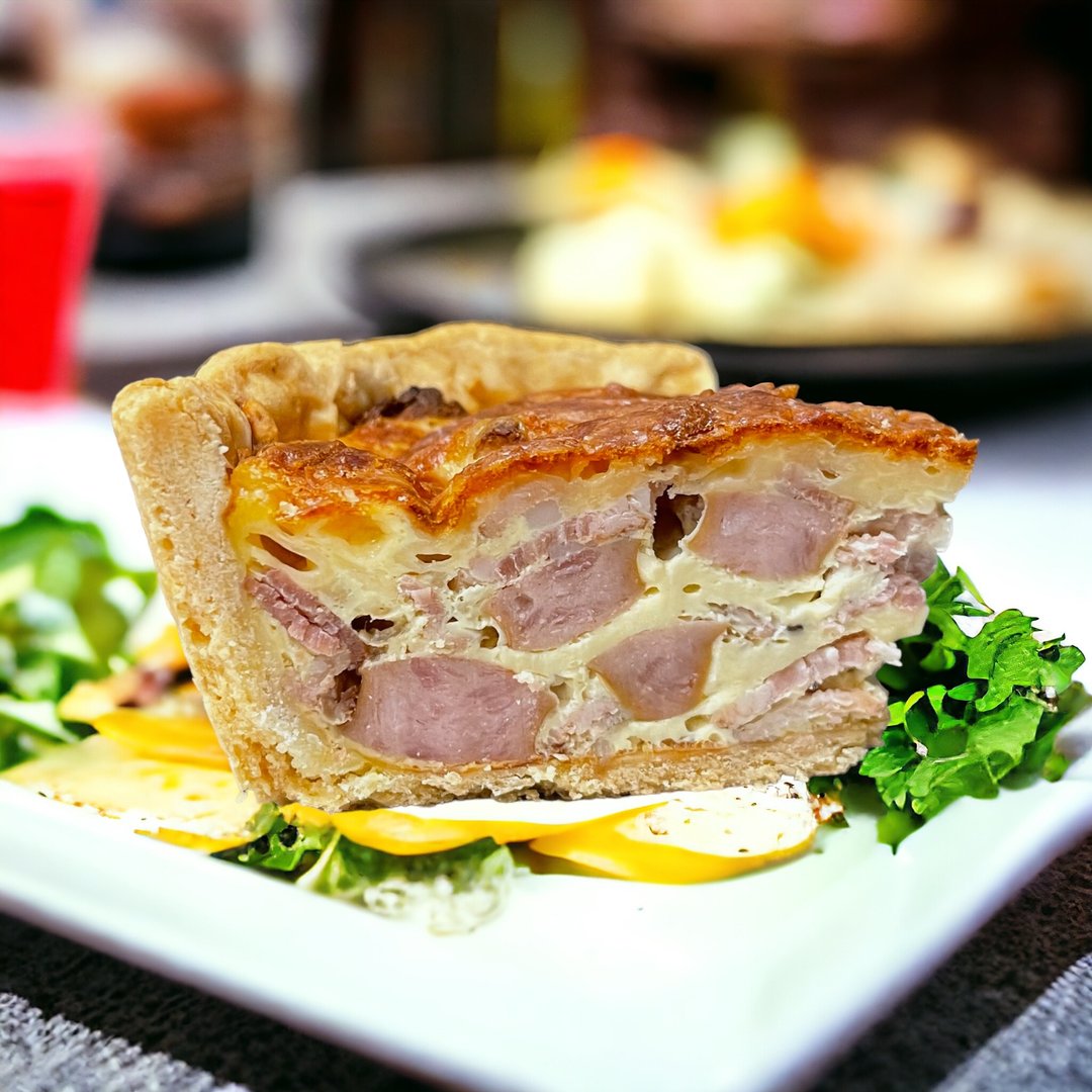 德式香肠培根咸派 - 咸派/甜派 - 新鲜食材 卡其色