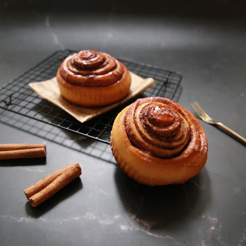 原味时代【减醣肉桂卷】犯规减醣肉桂卷3个 - 面包/吐司 - 新鲜食材 黑色