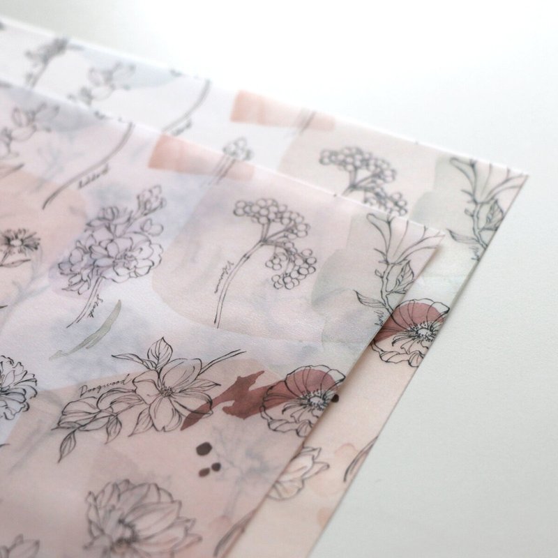 植物素描风 描图纸包装纸 - 其他 - 纸 多色