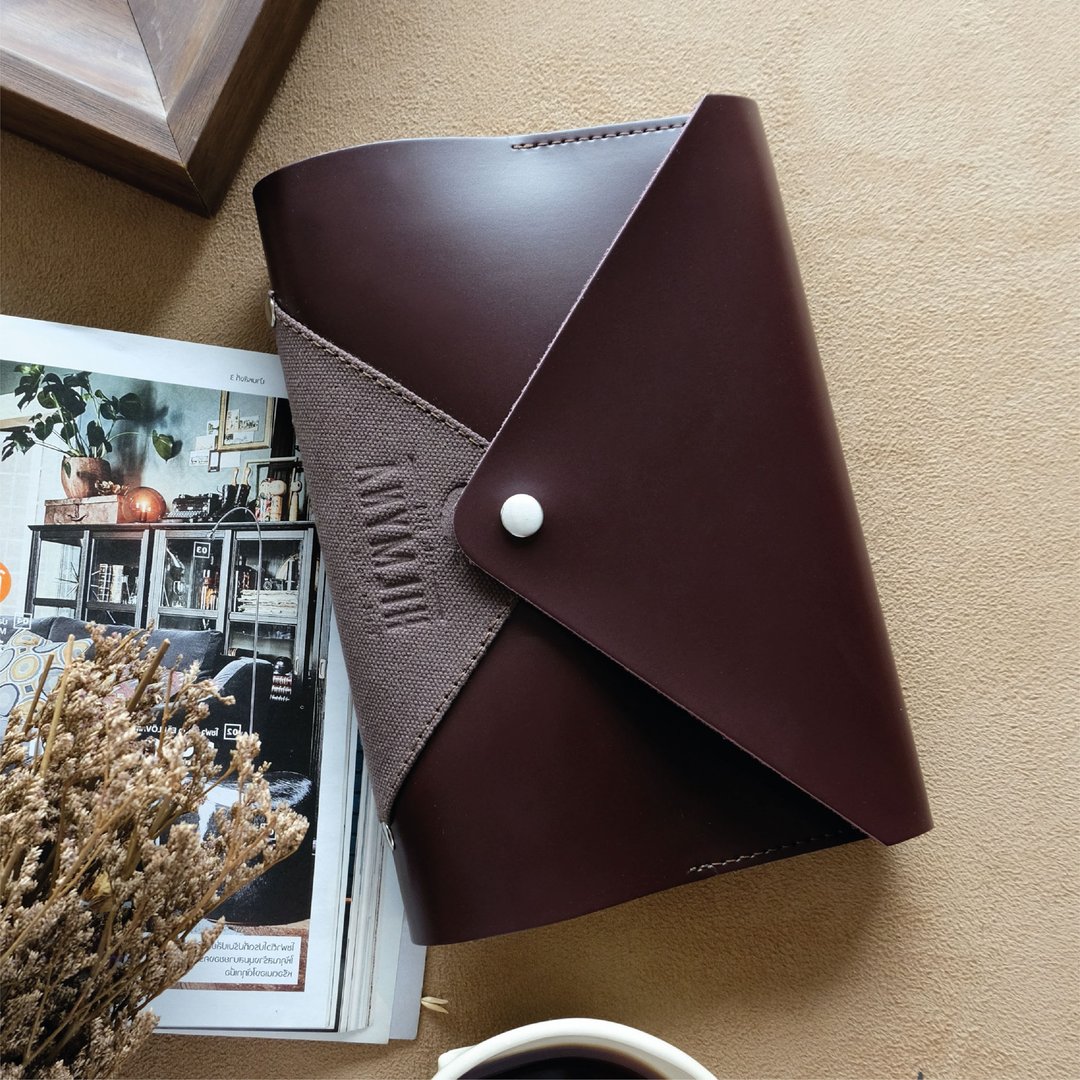 Faux leather Refillable Magnet Notebook A5 (Free name engraving) - BL4 BUJO - 笔记本/手帐 - 人造皮革 多色