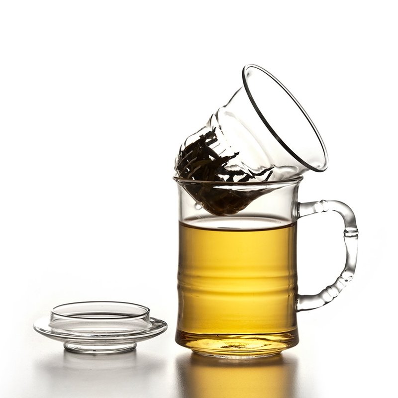 陶作坊│高风亮节玻璃同心杯 - 茶具/茶杯 - 玻璃 