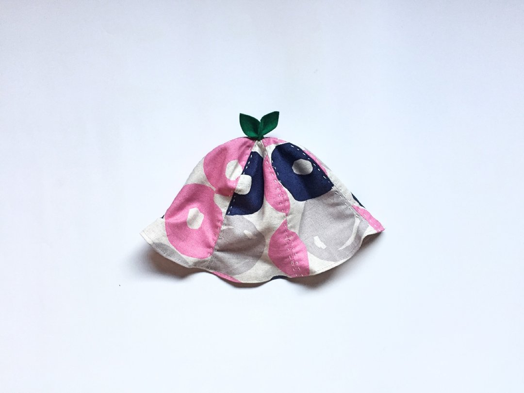 That's bigger and bigger Leaf hat Candy pink - 婴儿帽/发带 - 棉 粉红色