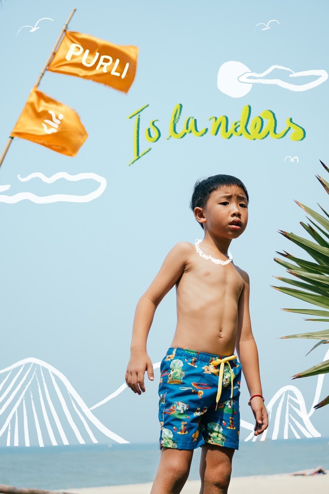 JAMAICA BOY'S SWIM TRUNK - 泳衣/游泳用品 - 其他材质 