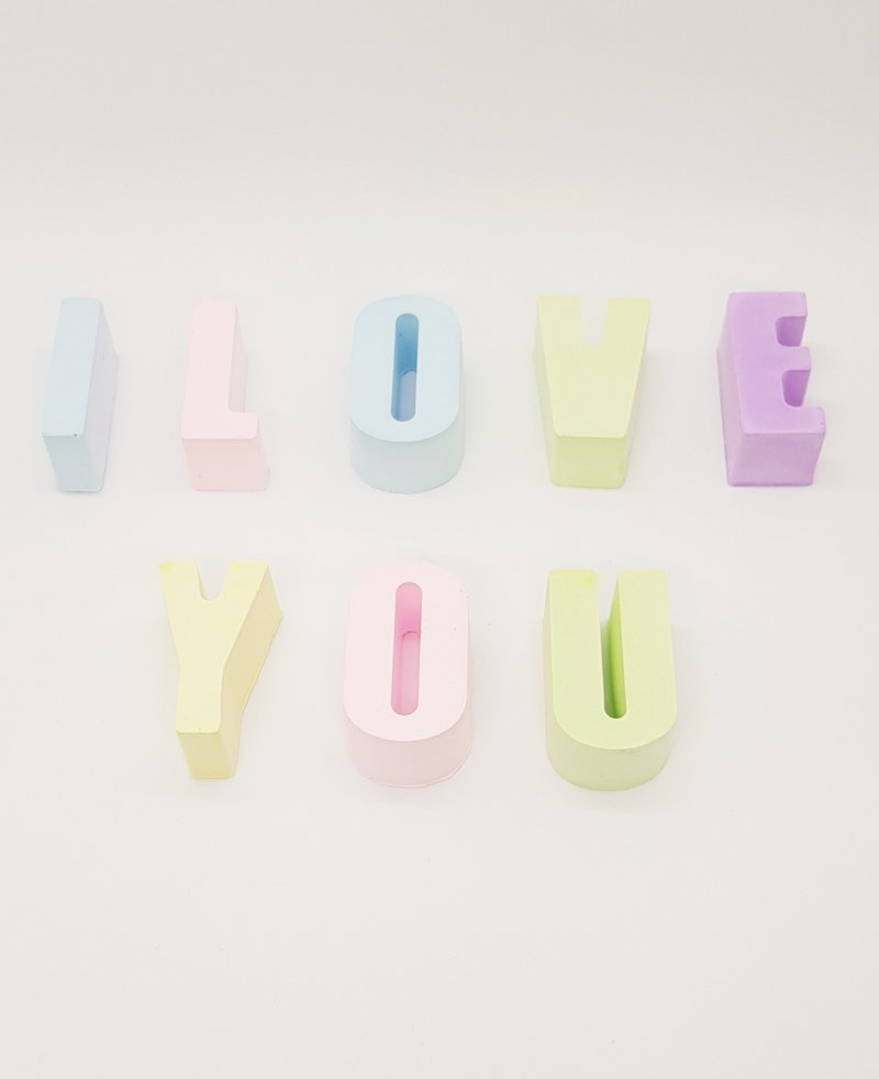 手作英文大写A~Z扩香石-情人节礼物-生日礼物-圣诞交换礼物 - 香薰/精油/线香 - 其他材质 