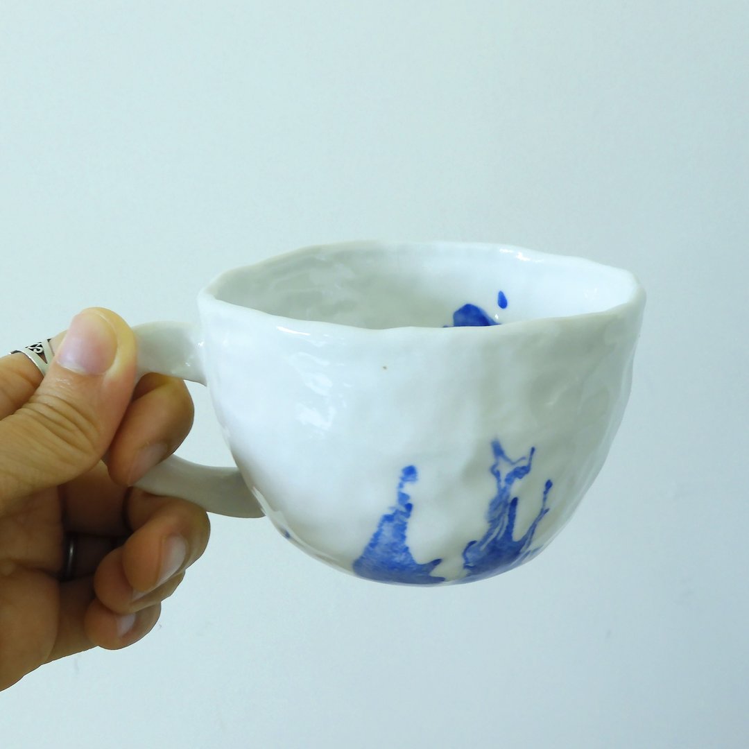 渲染手感瓷杯 (中) - 梵星蓝 - 其他杯子 - 瓷 蓝色