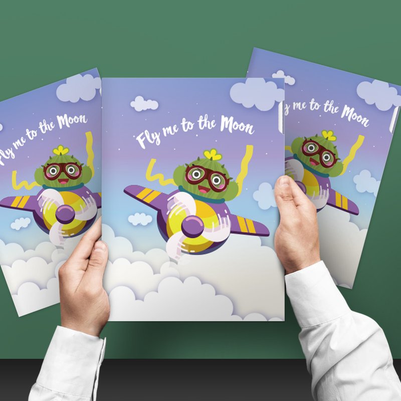 【Plump Planet Friends 多肉小星球胶文件夹】玉子 - 文件夹/资料夹 - 防水材质 蓝色