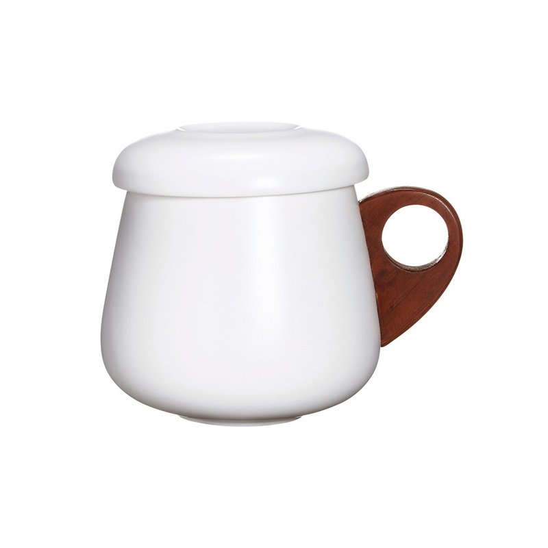 德国红点设计奖|白居易盖滤杯(380ml) - 茶具/茶杯 - 陶 白色