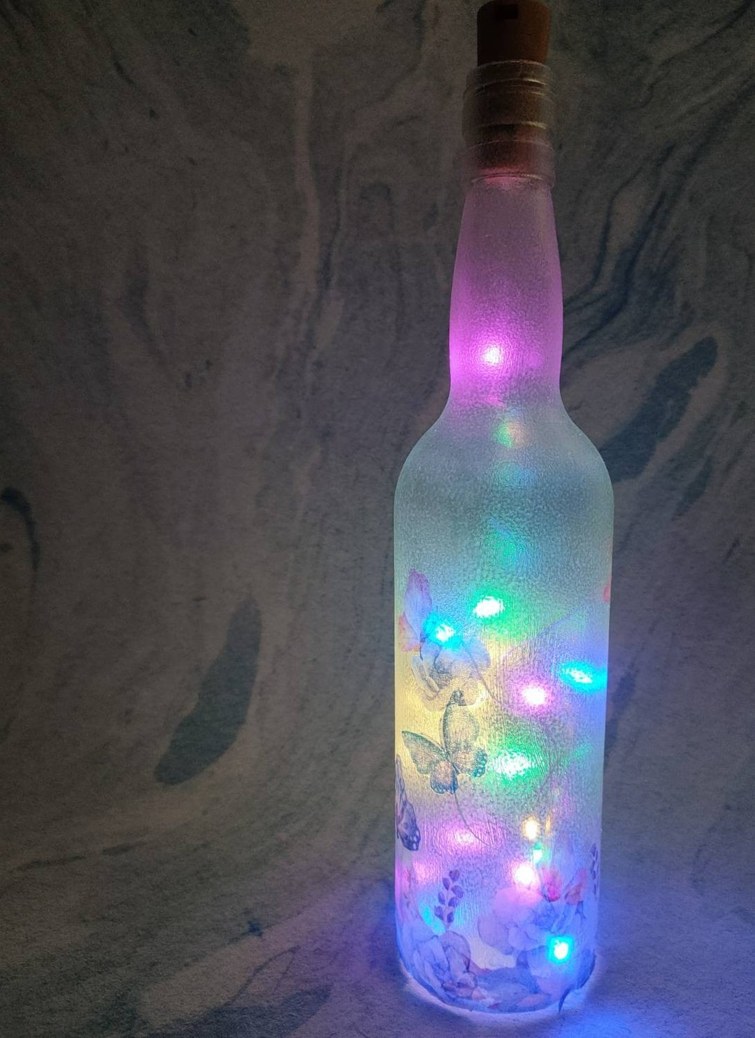 梦幻花园 - 艺术摆饰 / 灯饰/ 疗愈酒瓶灯 - 摆饰 - 玻璃 
