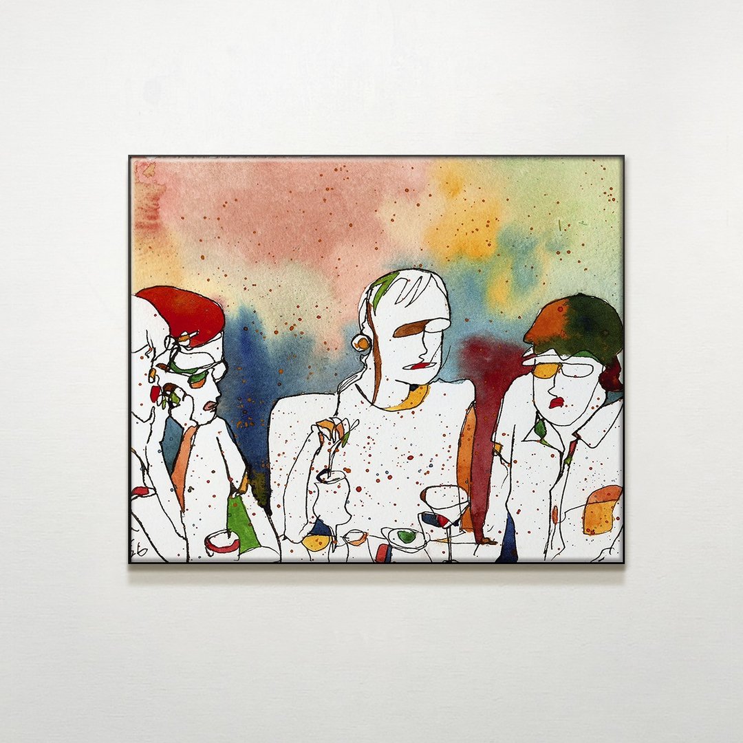 谈天 / Lara Chen.插画.挂画.公平交易.家居布置.空间装潢 - 海报/装饰画/版画 - 防水材质 