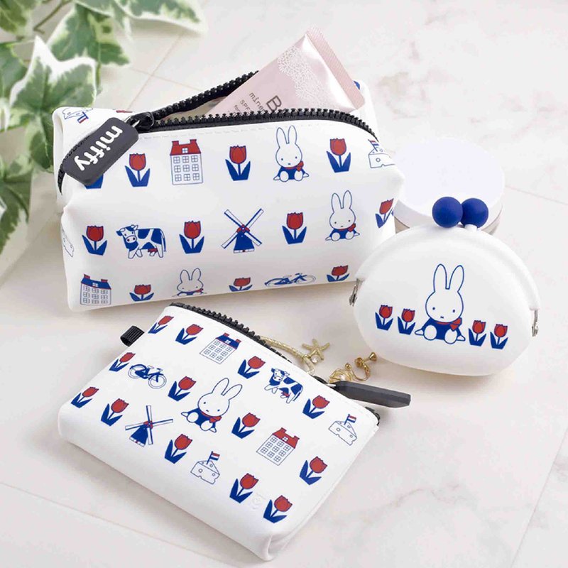 miffy 米飞兔65周年限定 硅胶收纳包/口金包 - 化妆包/杂物包 - 硅胶 